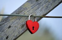 cybersecurity padlock neon